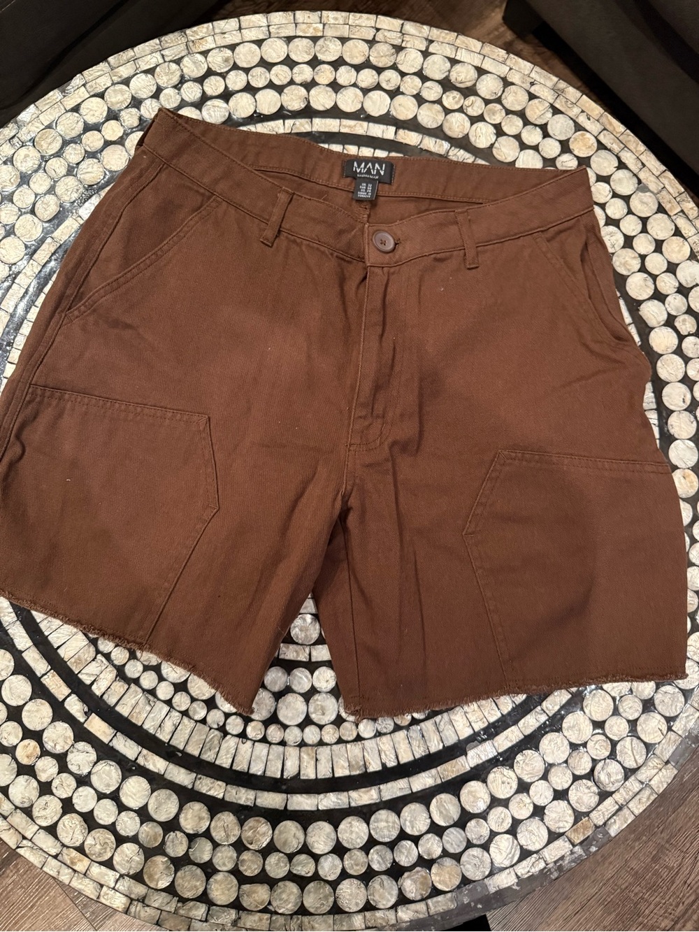 Boohoo Man Brown Shorts